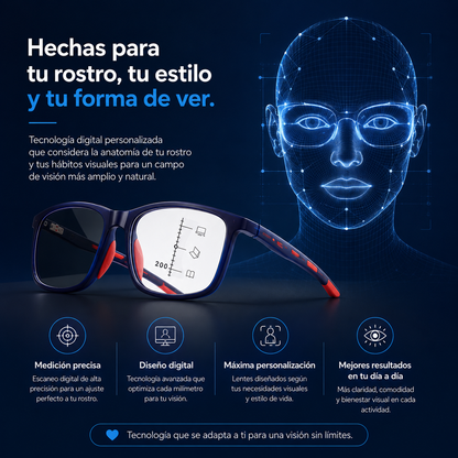 Gafas Multifocales - Enfoca Cerca/Lejos al mismo tiempo