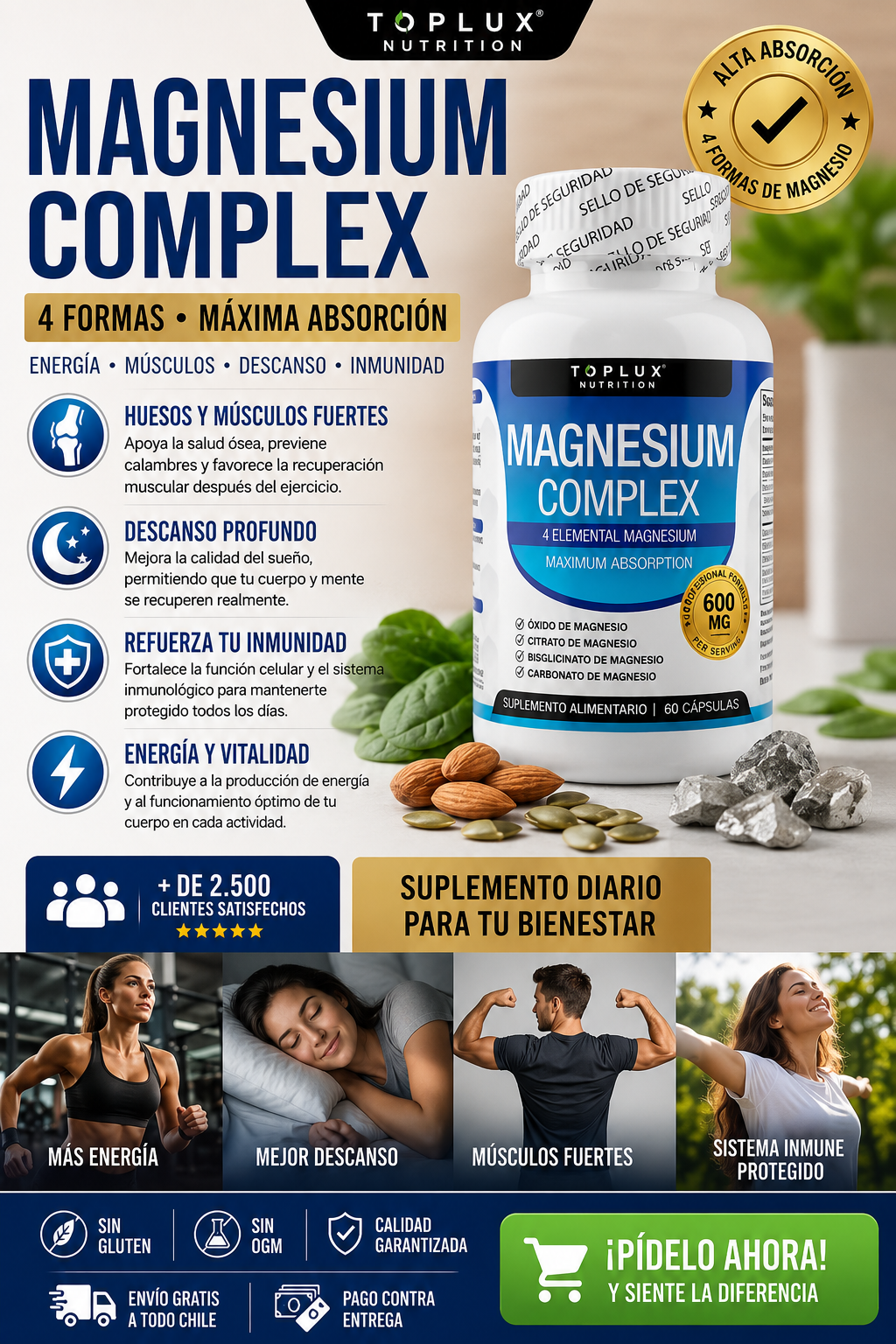 MAGNESIO COMPLEX 600MG