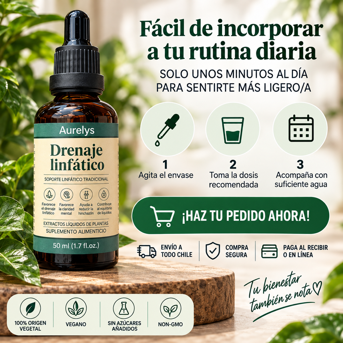 Aurelys® Gotas para Drenaje Linfático