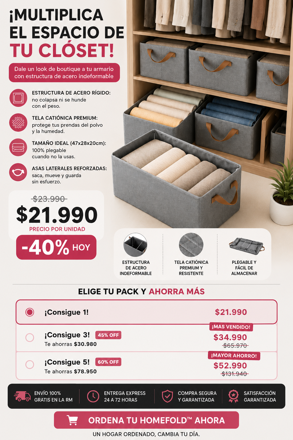 Organizador Premium HomeFold™